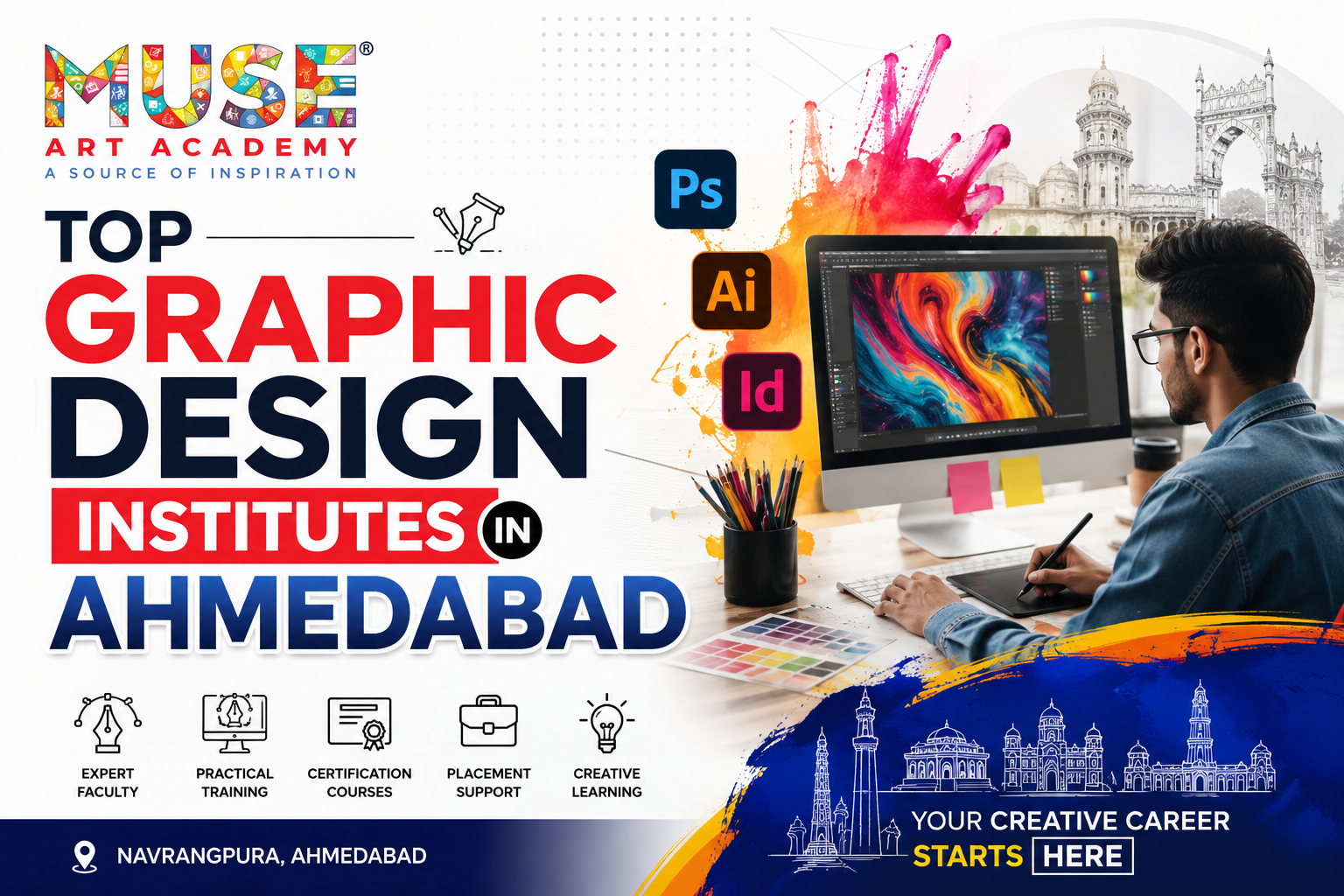 Read more about the article Top Graphic Design Institutes in Ahmedabad