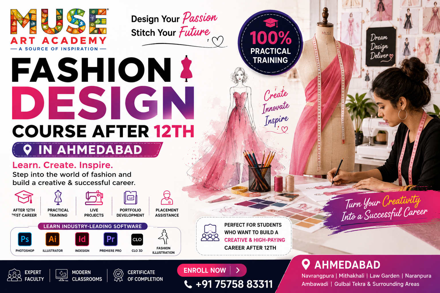 Fashion Design Course After 12th in Ahmedabad